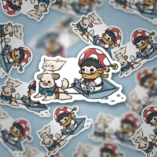 JPLAND Skiing Vinyl Sticker – Four Seasons Weekly Planner Set