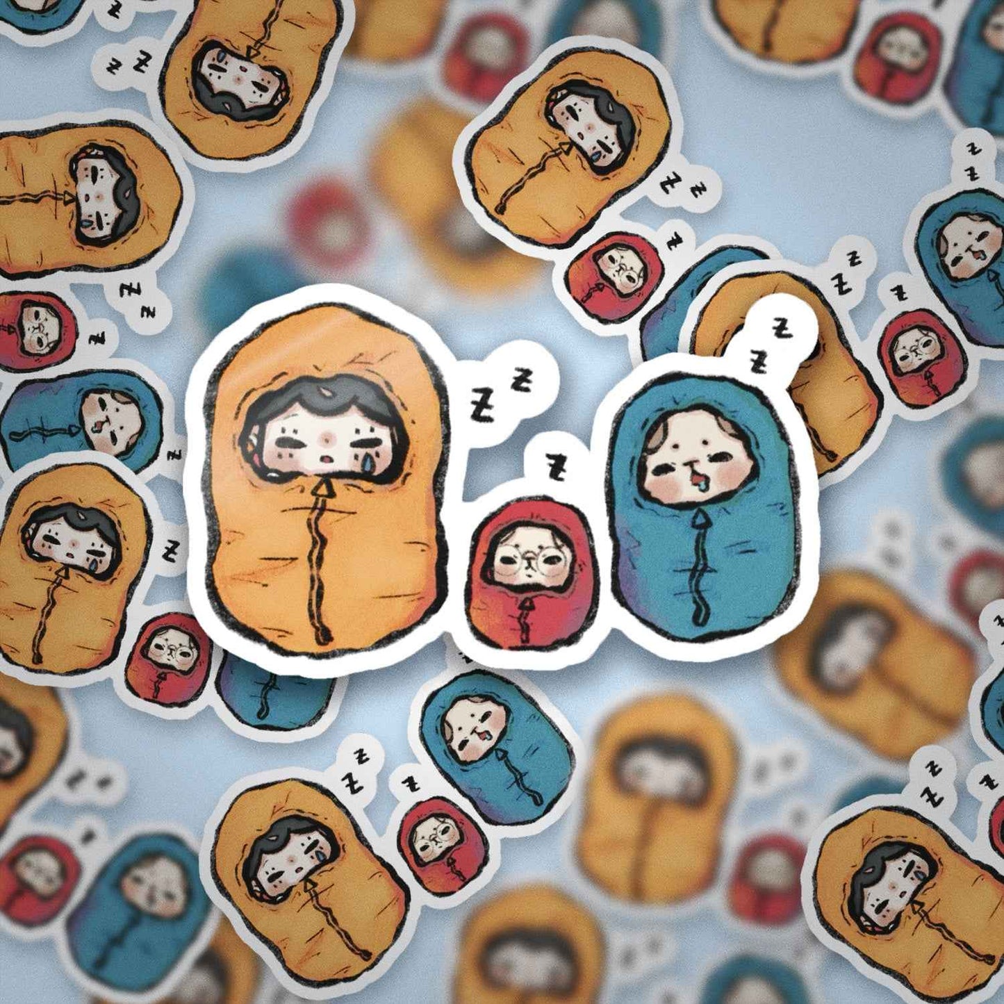 JPLAND Sleeping bag Vinyl Sticker – Four Seasons Weekly Planner Set