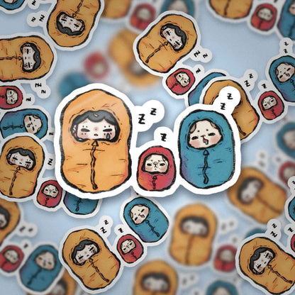 JPLAND Sleeping bag Vinyl Sticker – Four Seasons Weekly Planner Set