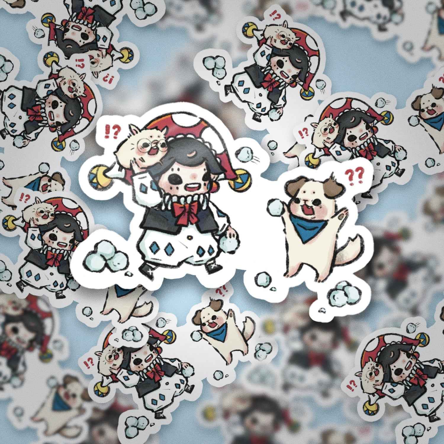 JPLAND Snow battle Vinyl Sticker – Four Seasons Weekly Planner Set