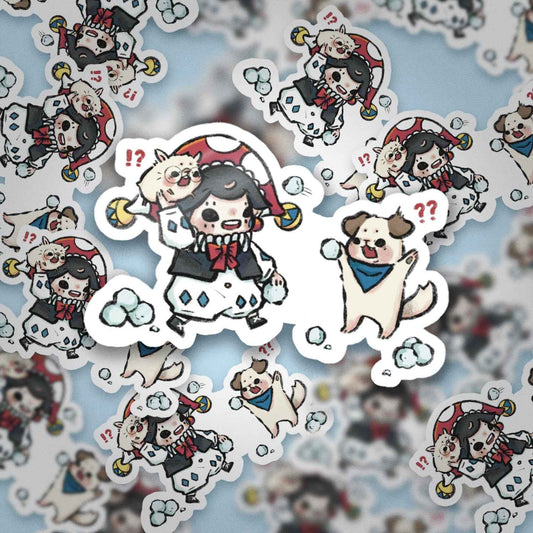 JPLAND Snow battle Vinyl Sticker – Four Seasons Weekly Planner Set