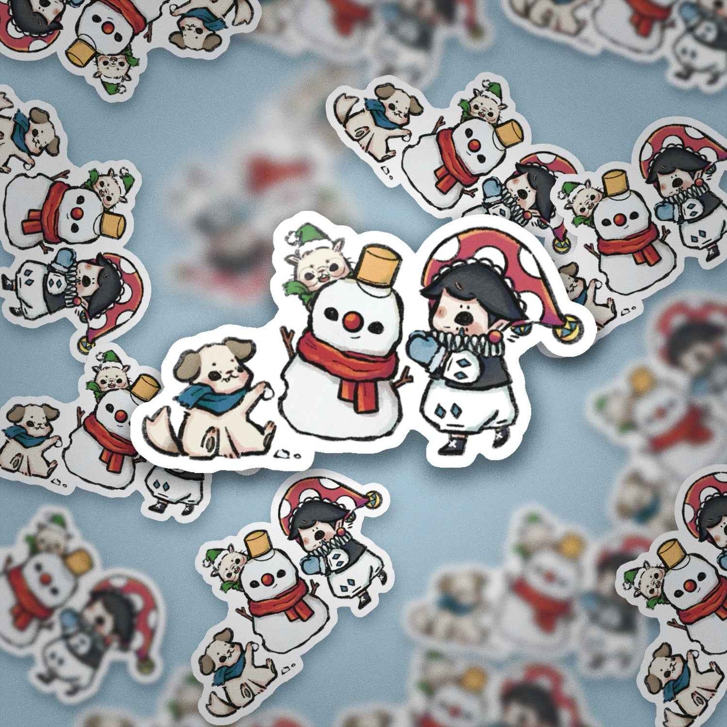 JPLAND Snowman Vinyl Sticker – Four Seasons Weekly Planner Set