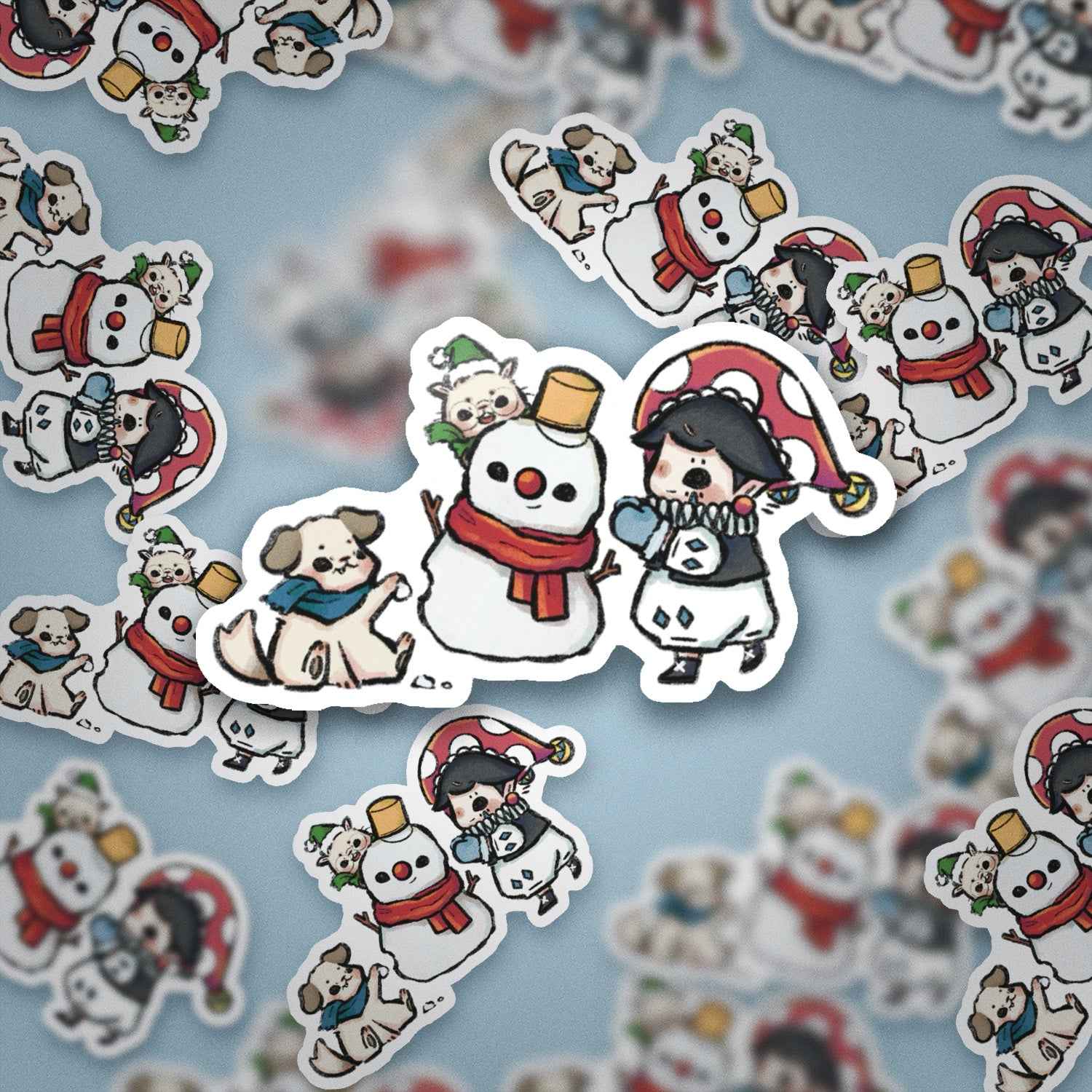 JPLAND Snowman Vinyl Sticker – Four Seasons Weekly Planner Set