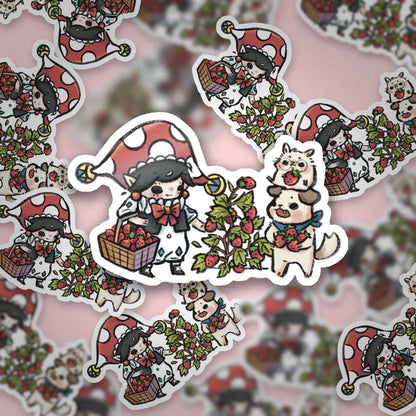 JPLAND Strawberry Vinyl Sticker – Four Seasons Weekly Planner Set