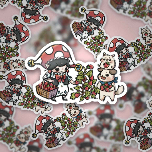 JPLAND Strawberry Vinyl Sticker – Four Seasons Weekly Planner Set