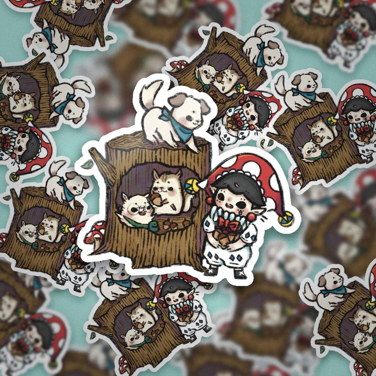 JPLAND Tree hole Vinyl Sticker – Four Seasons Weekly Planner Set