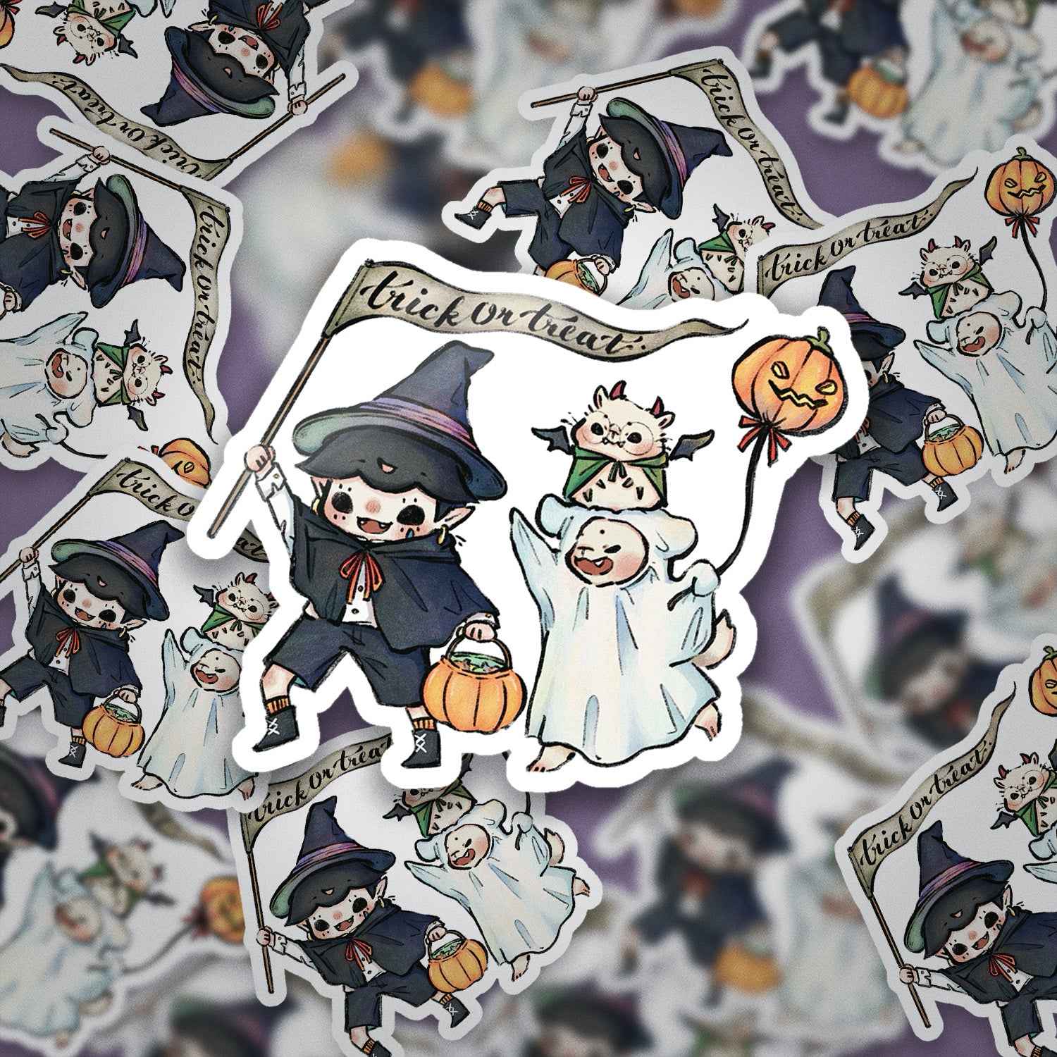 JPLAND Trick or Treat Vinyl Sticker – Halloween Planner Set
